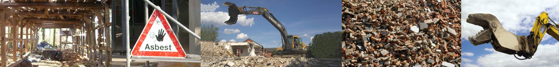 Abbruchunternehmen. Kies- und Baggerbetrieb. Containerdienst. Asbestsanierung.